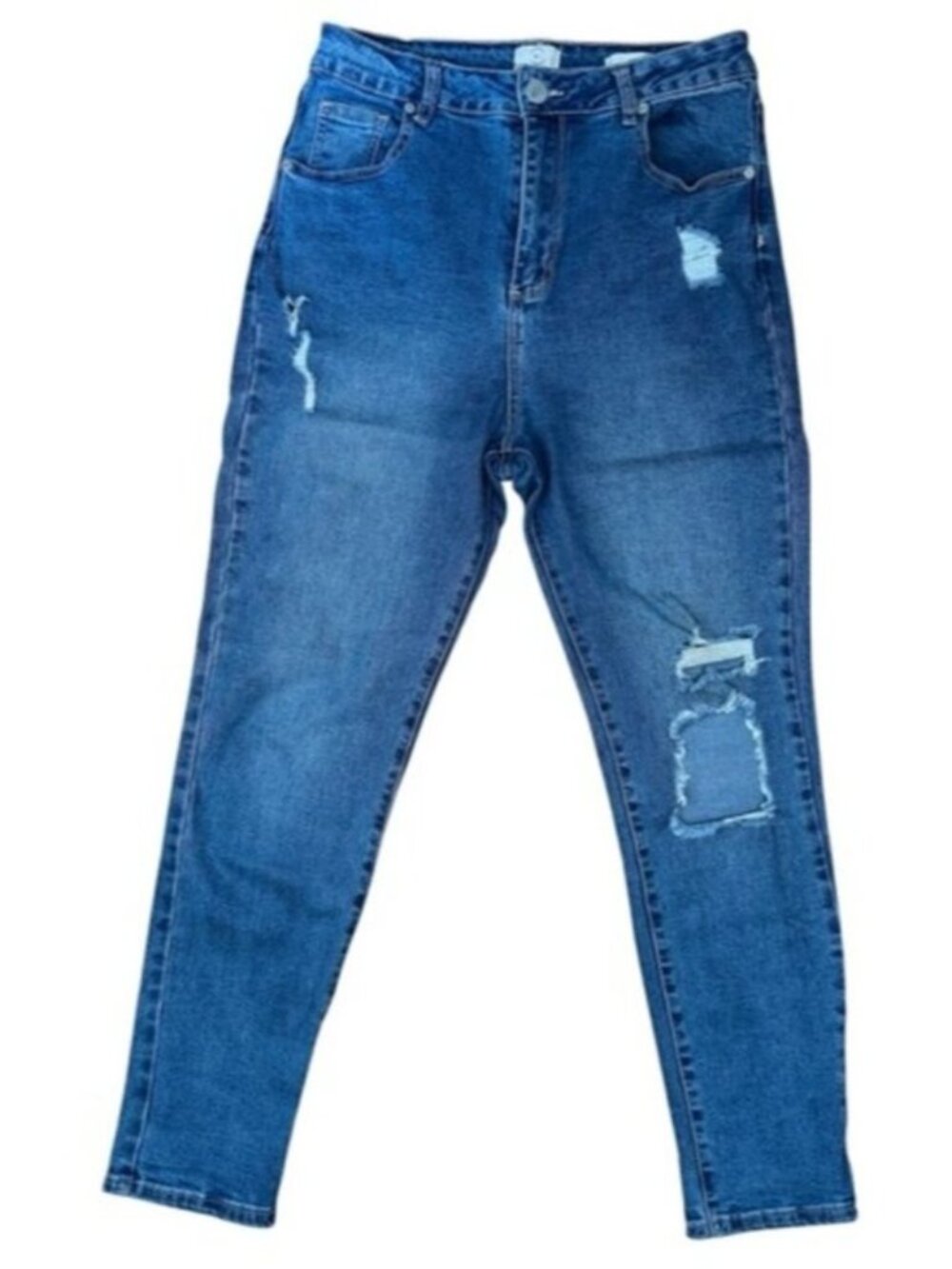 91 Cotton On High 90s‎ Distressed Skinny Jeans Size 8